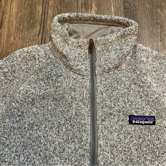 Patagonia Better Sweater Gray 1/4 Zip Fleece Long Sleeve Knit Top Warm Soft XS - Picture 5 of 11